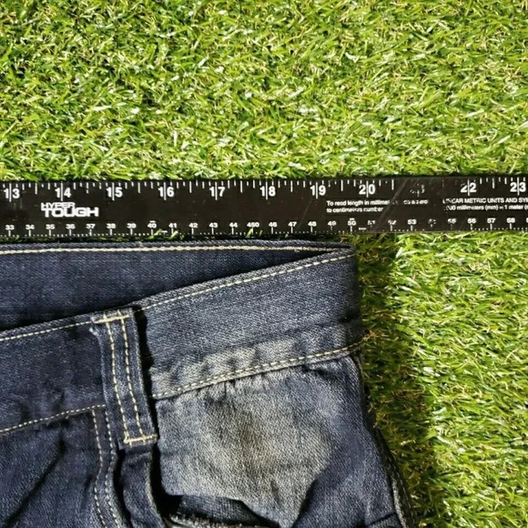 Blue Gear Jeans Mens 40x32 Blue Relaxed Loose Dark Wash Denim Everyday Basic - Picture 6 of 9